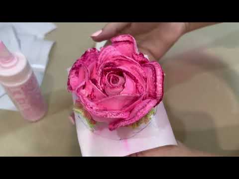 Видео: Зефирные розы в куполе, изготовление и оформление#Marshmallow roses in the dome