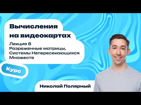 Видео: Лекция 8 | Разреженные матрицы, Системы Непересекающихся Множеств