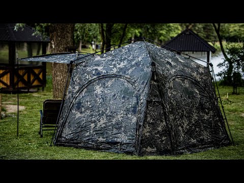 Видео: Огляд нового шатра Nash Bank Life Gazebo Pro Camo