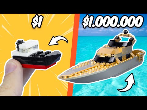 Видео: LEGO Яхта за $1 vs $1,000,000