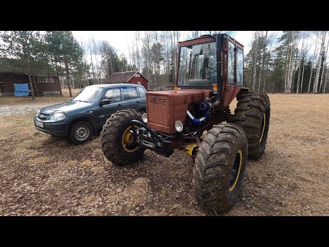 Видео: Ставим колеса от Ракетовоза на Турбо-Трактор!