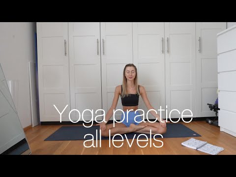 Видео: Практика йоги для всех уровней / Yoga practice all levels