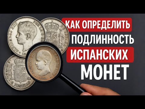 Видео: Как отличить настоящую монету 5 песет за 1 минуту!