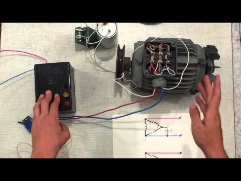 Видео: подключение двигателя 380 на 220 вольт