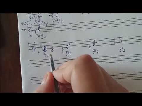 Видео: Теория музыки.  Вводный септаккорд