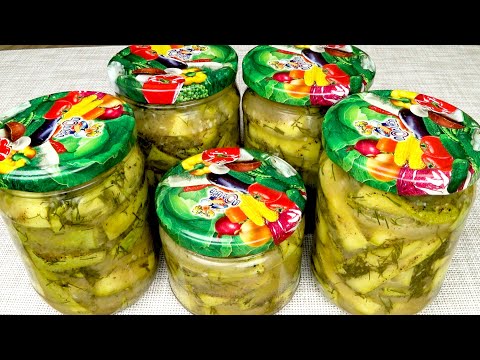 Видео: Кабачки с горчицей и чесноком. Невероятная закуска на зиму | Zucchini with mustard and garlic