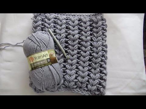 Видео: Снуд  крючком из пышных столбиков ( Мастер класс)Scarf Snood crochet