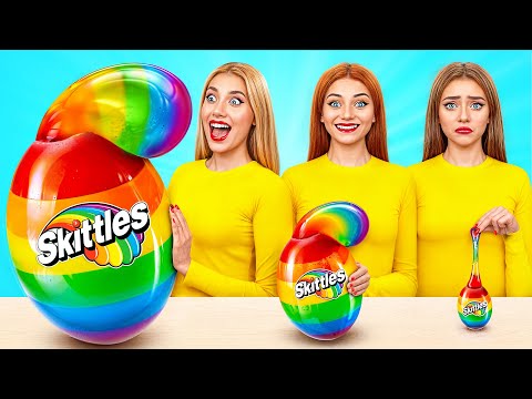 Видео: Большая, Средняя или Маленькая Тарелка Челлендж | Вкусные Рецепты от Multi DO Smile