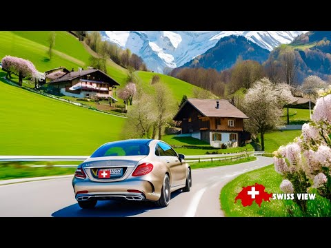 Видео: 🇨🇭Вождение автомобиля в Швейцарии перед весенним сезоном | Живописный драйв