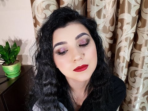 Видео: Яркий макияж и прическа в Голливудском стиле на Новый Год 2018 / New Year make up / Inglot