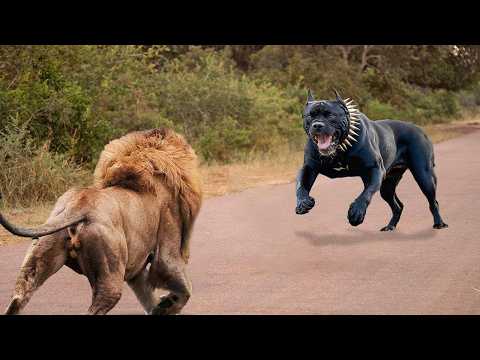 Видео: Этого Пса Боятся Даже Львы!!! Самые Редкие Битвы  Животных Снятые На Камеру