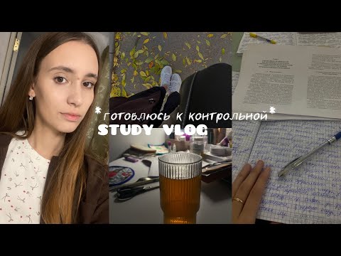 Видео: Study vlog: мотивация, готовлюсь к контрольной