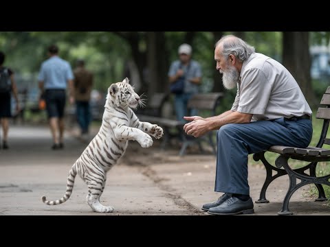 Видео: Тигрёнок просит помощи у старика. То, что они обнаружили дальше, вас поразит
