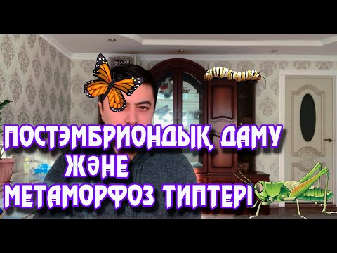 Видео: Постэмбриондық  даму және метаморфоз типтері