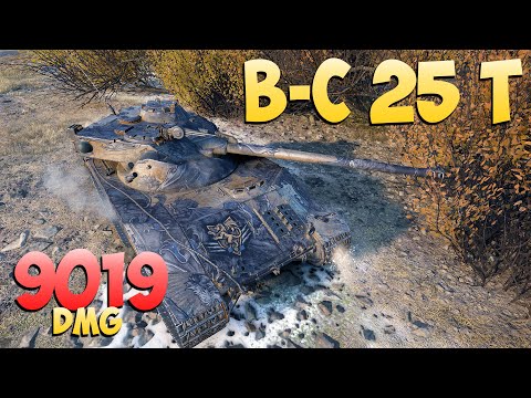 Видео: B-C 25 t - 6 Kills 9K DMG - Вкусный круассан! - Мир Танков