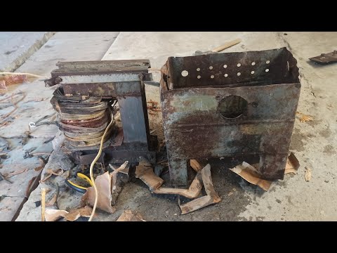 Видео: Старый сварочный аппарат.Сколько там меди?Был в шоке...