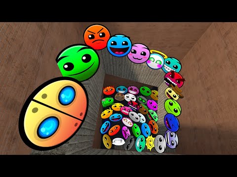 Видео: Geometry Dash и Lobotomy Dash Nextbots: преследуйте меня в лабиринте Gmod
