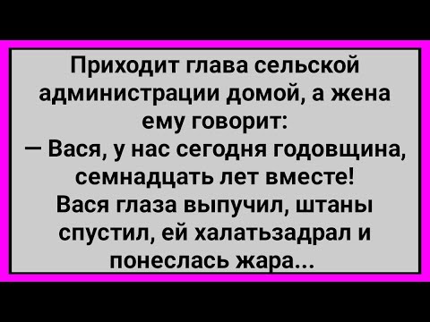 Видео: Как Глава Администрации Вася, Жену с Годовщиной Поздравлял! Сборник Свежих Смешных Анекдотов!