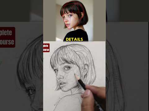 Видео: Всего один карандаш… и много практики🔥#loomismethod #shortsart #drawing #искусство #урок рисования