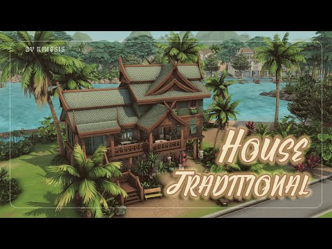 Видео: Традиционный дом 🏯🌴 | Строительство The Sims 4 | Traditional House