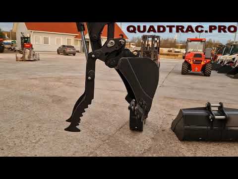 Видео: Мини-экскаватор буровая QUADTRAC E40PRO с гидроприжимом ковша +7-909-630-90-90