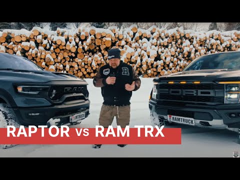 Видео: 2023 RAM TRX vs Ford Raptor! Тест-драйв зимой на полигоне. Выясним кто круче!
