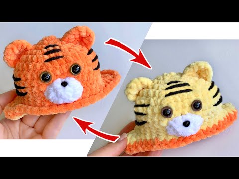 Видео: Тигр-перевёртыш 🐯 крючком. Двусторонний. Мастер-класс ❤️ / Плюшевая игрушка ребенку