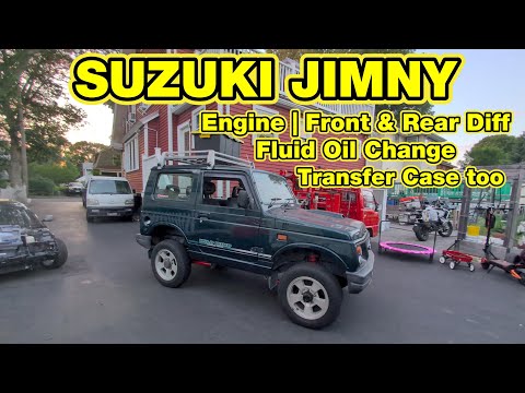 Видео: Замена масла и жидкости в Suzuki Jimny — JA22W — двигатель, раздаточная коробка, передний и задни...