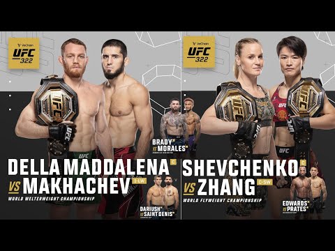 Видео: Полный Кард UFC 322 ! Махачев - Маддалена ! Шевченко , Дариуш , Эдвардс , Пратес , Моралес ! 