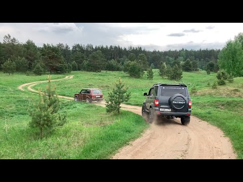 Видео: Niva Legend & Uaz Patriot. Без комментариев
