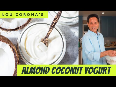 Видео: ОСНОВНОЙ рецепт сыроедческого веганского блюда от Лу Короны — миндально-кокосовый йогурт!