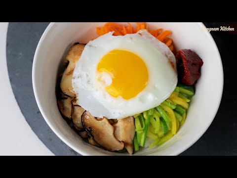 Видео: 🍳 Вот как приготовить по-настоящему вкусный пибимбап! (Простой вариант) 🥗