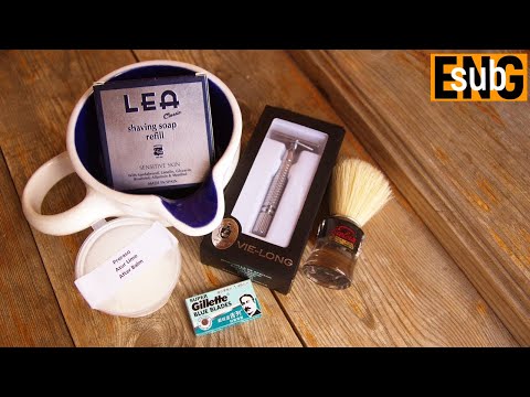 Видео: Vie-Long Double Edge Safety Razor 10000R, LEA CLASSIC & Semogue 820 | Бритье с HomeLike Shaving