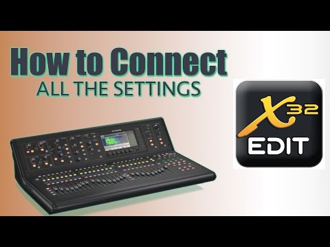 Видео: Дистанционное управление цифровым микшерным пультом X/M32 | Настройка редактирования X-32
