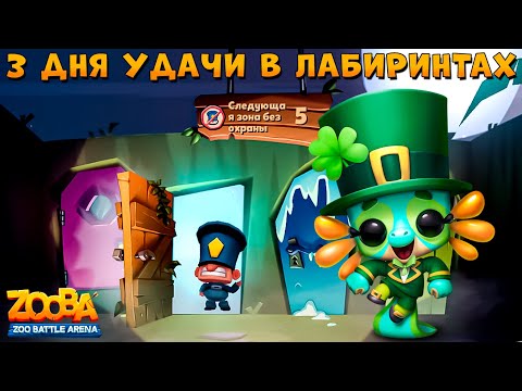 Видео: УДАЧА - 3 ЛАБИРИНТА ПОДРЯД!!! СЧАСТЛИВИЦА ЛИЗЗИ В ИГРЕ ZOOBA