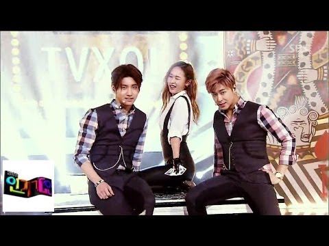 Видео: TVXQ - Spellbound, финал исполнения короля производительности @ популярная песня Inkigayo 140316