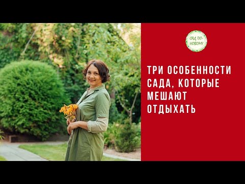 Видео: 3 особенности сада, которые мешают отдыхать