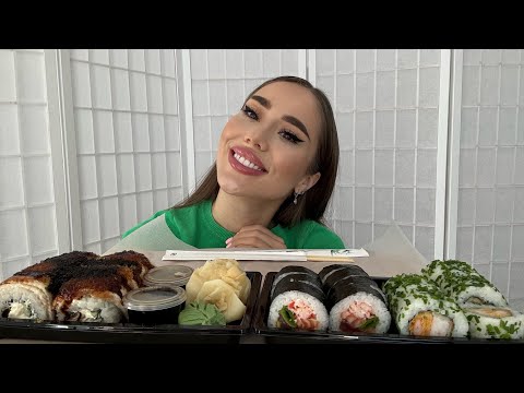 Видео: Мукбанг/Суши роллы🍱 Болтаем❤️