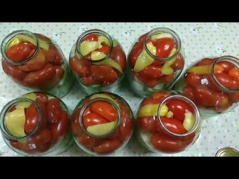 Видео: Вкусные консервированные помидоры с кабачками.Простой и надёжный рецепт. Заготовки на зиму.
