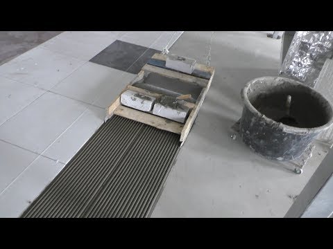 Видео: Скоростная укладка плитки. 400кв.м. за 3 дня!!!