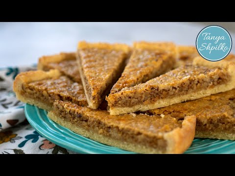 Видео: Банка Сгущенки + Орехи = Вкуснейший Карамельный Пирог  | Walnut Caramel Tart | Tanya Shpilko