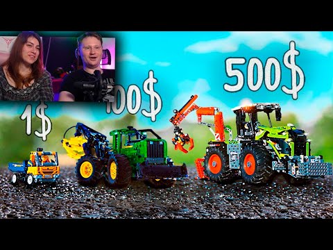 Видео: ЛЕГО ЗА 1$ VS 100$ VS 500$ ! | РЕАКЦИЯ на Golden Burst