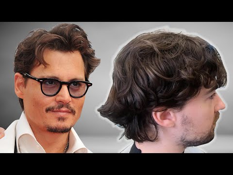 Видео: Преображение стрижки в стиле Джонни Деппа!!! | Учебник по стрижке ножницами
