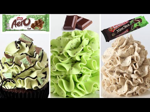 Видео: Сгущенное молоко Buttercream Mint ломтик Aero Шоколадная крошка БЕЗ песка, сахарной пудры