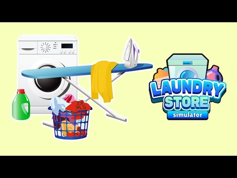 Видео: Девушка с плаката | laundry store simulator # 2