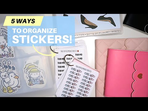 Видео: Как организовать наклейки в ежедневнике | 5 разных способов!