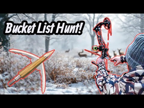 Видео: Bowmar Archery BEAST Broadhead! Реальные результаты (охота на снегу)