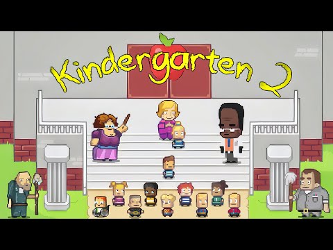 Видео: Kindergarten 2 - Полное прохождение игры - Все карточки и костюмы - Секретная концовка
