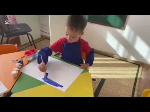 Видео: Майшаммен сурет салу. Әсем қала -Астана. Дәстүрден тыс сурет салу.