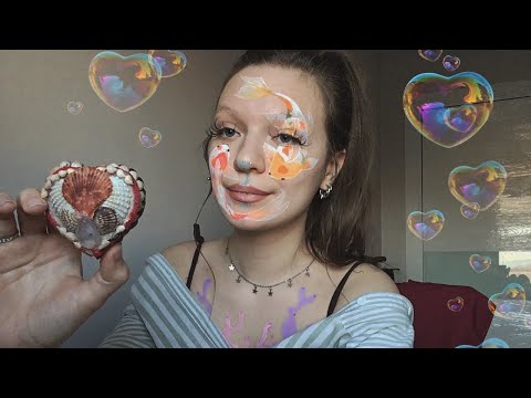 Видео: асмр водное🌊 // tapping & whispering // koi fish makeup